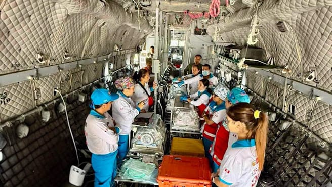Mega operativo permitió trasladar ocho pacientes graves de tres regiones a Lima en un solo día