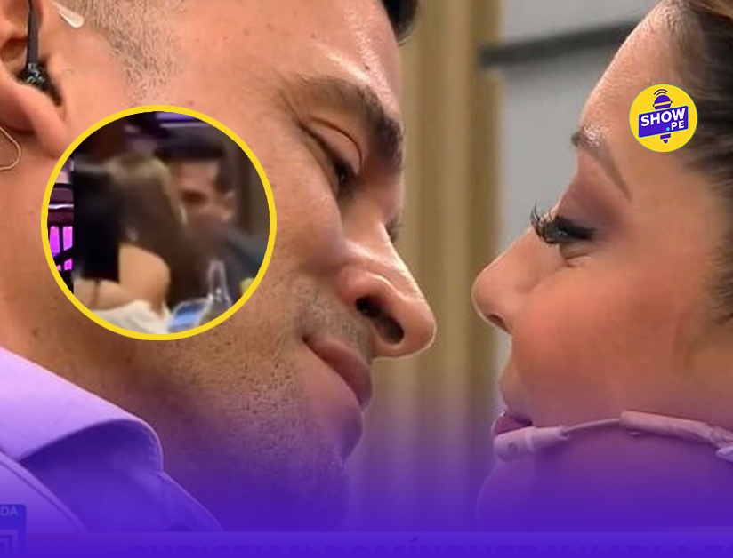 Christian Domínguez y Karla Tarazona sorprenden con un beso tras tensa pelea en TV