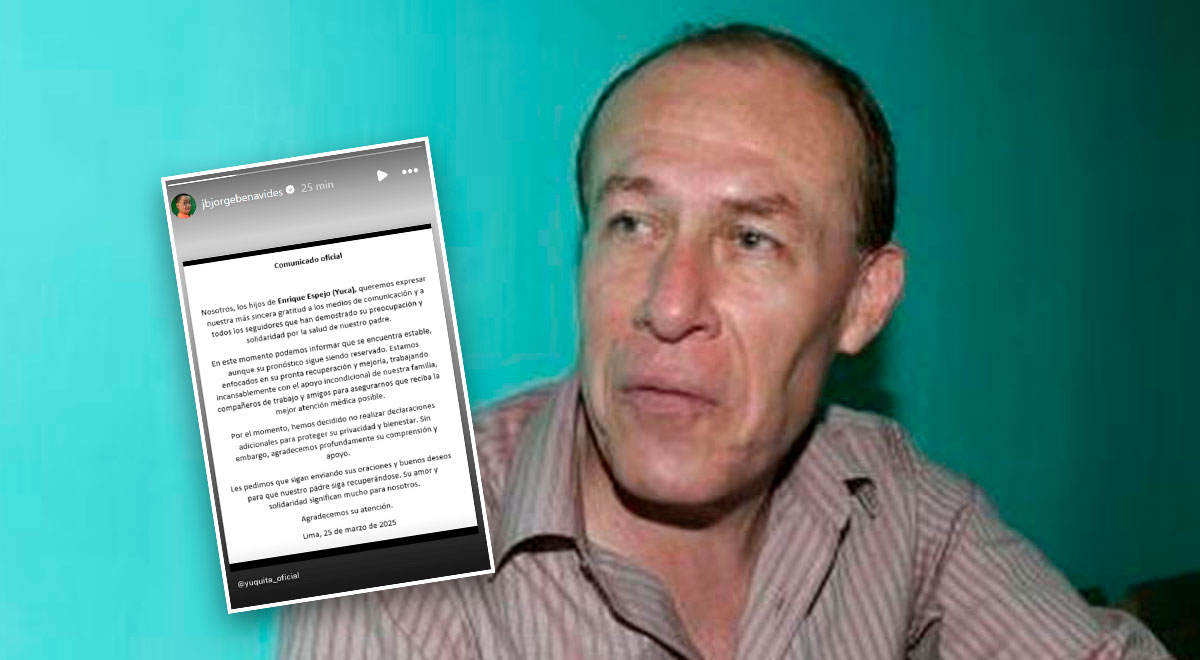 Hijos de «Yuca» envían sensible comunicado tras estar en UCI: «Su pronóstico sigue siendo reservado»