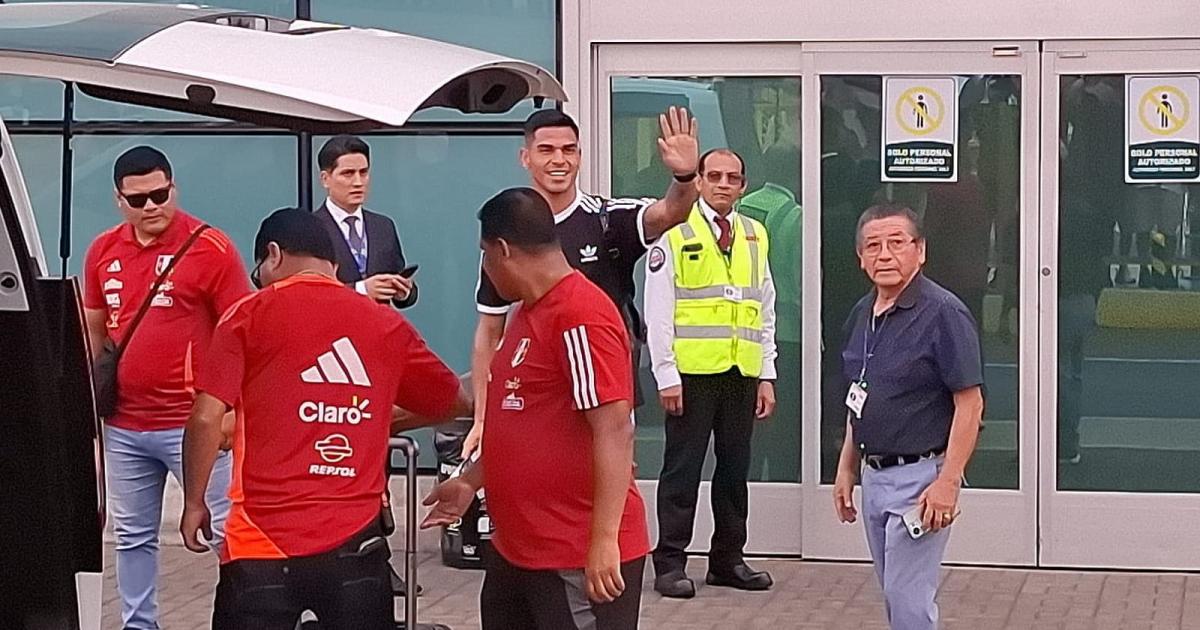 ¡Acá estoy! Luis Ramos arribó esta tarde para integrarse a la Bicolor