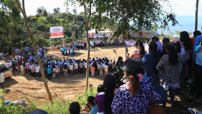 Cajamarca: Colocan primera piedra para la construcción del nuevo Centro de Salud Las Pirias de Jaén