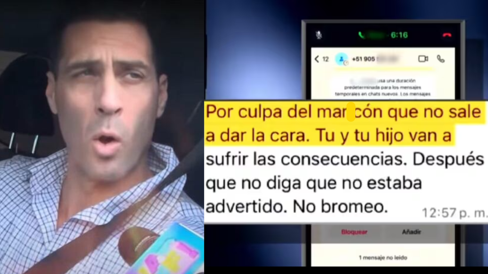 Productor revela presuntas amenazas de Gustavo Salcedo antes de la brutal golpiza