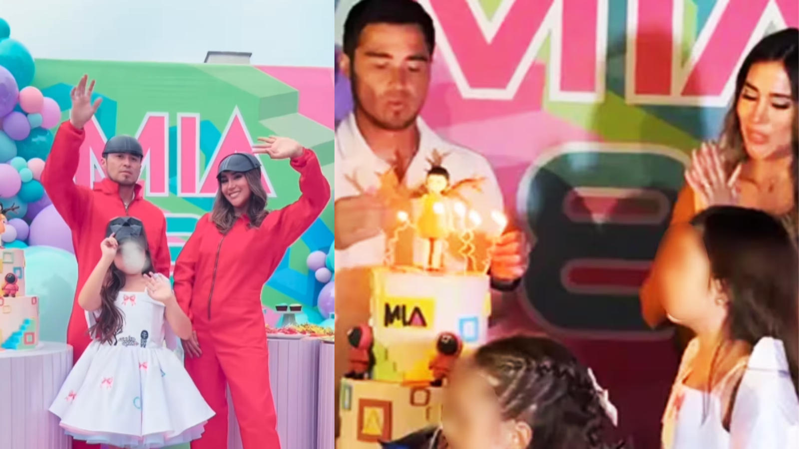 Melissa Paredes y el ‘Gato’ Cuba celebran juntos el cumpleaños de su hija y sorprenden con foto familiar con Ale Venturo y Anthony Aranda