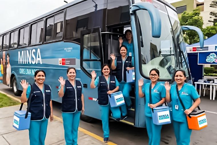 Bus de la Salud recorrerá colegios de Lima Norte para vacunar escolares contra el sarampión –