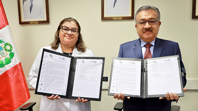 IPEN y el INSN suscriben convenio para optimizar el tratamiento de niños con cáncer y quemaduras graves –